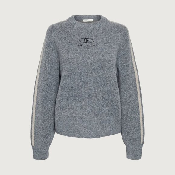 OAK+FORT EMBROIDERED OAK SPORT SWEATER - Picture 1 of 2